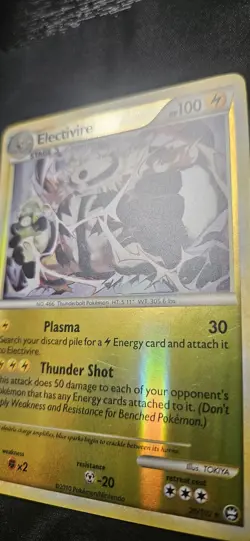 Pokemon Electivire 20/102 Reverse Holo HGSS Triumphant - Image 4