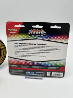 Pokemon Prismatic Evolutions Tech Sticker Collection - Leafeon - Sealed AE - Image 3