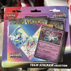 Pokemon Scarlet & Violet Prismatic Evolutions Tech Sticker Collection Sylveon - Image 1