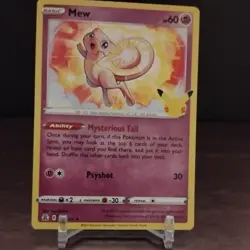 Mew 011/025 Holo Rare Celebrations Pokemon Near Mint - Image 1