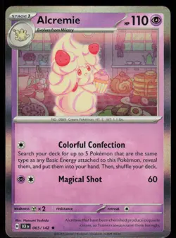 Alcremie 65/142 Rare Stellar Crown Pokemon Holo Near Mint - Image 1
