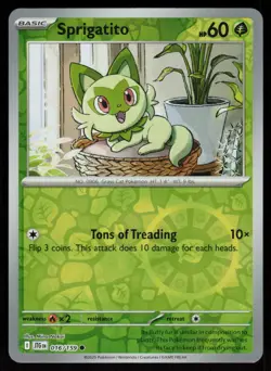 Sprigatito 016/159 Common Journey Together Pokemon Reverse Holo Near Mint - Image 1