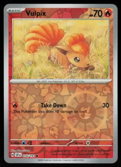 Vulpix 016/191 Common Surging Sparks Pokemon Reverse Holo Near Mint - Image 1