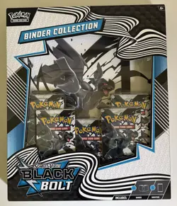 Pokemon Scarlet & Violet Black Bolt Binder Collection New Sealed! - Image 1