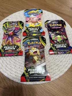 Pokemon Mega Evolution Perfect Order Sleeved Booster Pk Sealed - Factory Sealed - Image 1