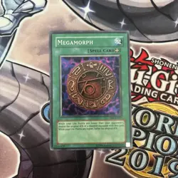 (HL) MEGAMORPH DB1-EN037 SUPER RARE YUGIOH TCG VLP - Image 1