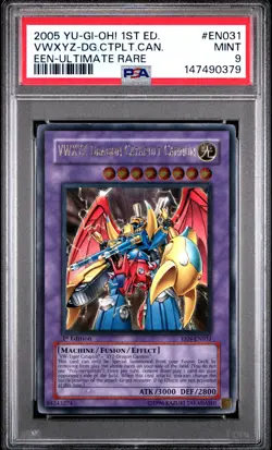 2005 YU-GI-OH! ELEMENTAL ENERGY 1ST EDITION VWXYZ-DRAGON CATAPULT CANNON PSA 9 - Image 1