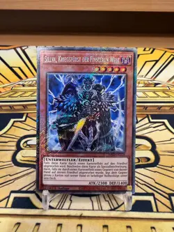 Yugioh Sillva, Kriegsfurst Der Finsteren Welt RA03-DE158 Platinum Secret Rare - Image 1