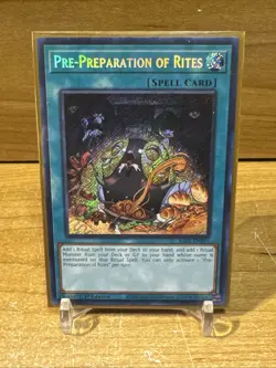 Yu-Gi-Oh! Pre-Preparation Of Rites RA01-EN055 1st Edition Secret Rare NM - Image 1