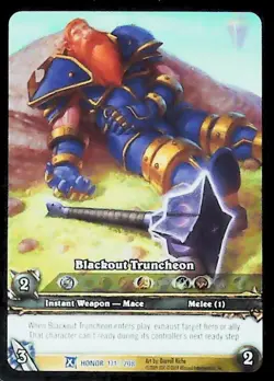 World of Warcraft TCG Blackout Truncheon (Extended Art) - Fields of Honor 171/20 - Image 1