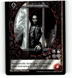 1995 Vampire: The Eternal Struggle CCG: Dark Sovereigns Card Vaclav Petalengro - Image 1