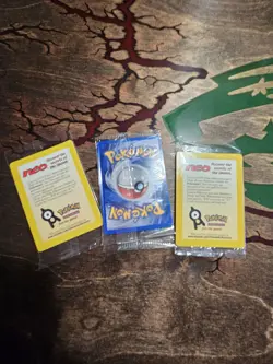 3 SEALED New Entei 34 Black Star Movie Promo Reverse Holo Neo Pokemon Card - Image 1