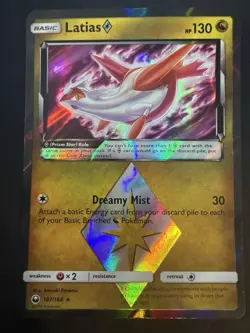 Pokemon Latias Holo Foil Rare Card 107/168 Celestial Storm Prism Star 2018 - Image 1