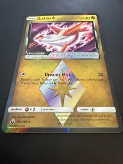 Pokemon Latias Holo Foil Rare Card 107/168 Celestial Storm Prism Star 2018 - Image 4