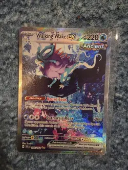 Walking Wake ex 205/162 Temporal Forces Full Art SIR Holo Pokemon Card NM - Image 1
