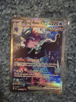 Walking Wake ex 205/162 Temporal Forces Full Art SIR Holo Pokemon Card NM - Image 2