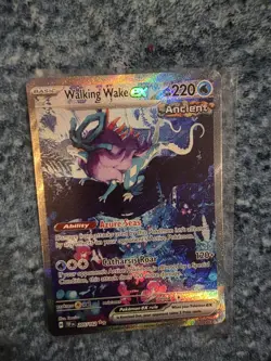 Walking Wake ex 205/162 Temporal Forces Full Art SIR Holo Pokemon Card NM - Image 4