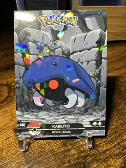 2025 Pokemon Crystal Card Collection Black Dark Edition #140 Kabuto Holo - Image 1