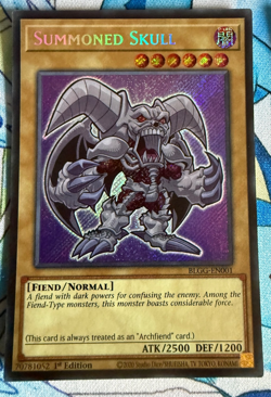 Summoned Skull BLGG-EN001 Chibi Artwork Secret Rare Yugioh card - Image 1