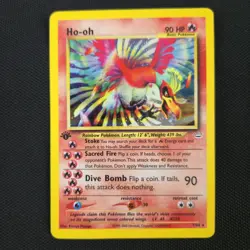 1st Edition Ho-Oh 7/64 Neo Revelation Holo Rare 2000 Nintendo Pokemon Card - Image 1