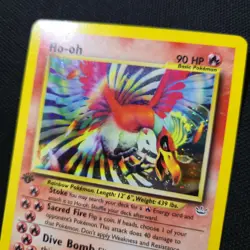 1st Edition Ho-Oh 7/64 Neo Revelation Holo Rare 2000 Nintendo Pokemon Card - Image 3