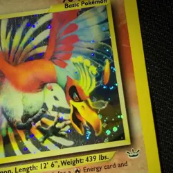 WHOLE SWIRL 🌀💫 Ho-oh 7/64 Neo Revelation Unlimited Holo Rare 2000 Pokemon Card - Image 2