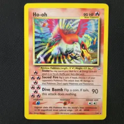 WHOLE SWIRL 🌀💫 Ho-oh 7/64 Neo Revelation Unlimited Holo Rare 2000 Pokemon Card - Image 3
