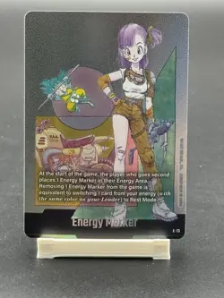 Bandai Dragon Ball Super Card Game Energy Marker E-73 Bulma Foil - Image 1