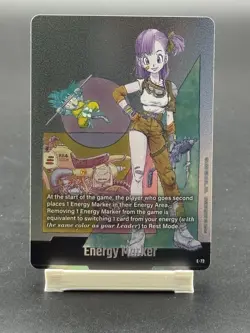 Bandai Dragon Ball Super Card Game Energy Marker E-73 Bulma Foil - Image 2
