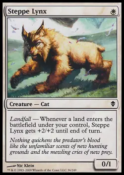 MTG STEPPE LYNX EXC - LINCE DELLA STEPPA - ZEN - MAGIC - Image 1