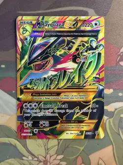 Pokemon M Rayquaza EX Full Art Ultra Rare Holo 98/98 XY Ancient Origins - Image 1