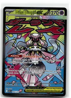 Mega Diancie ex 267/217 Mega Attack Rare Ascended Heroes Pokemon NM b6 - Image 1