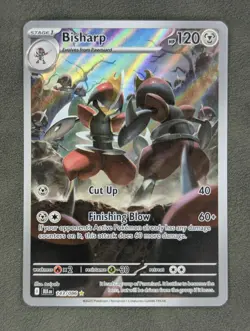 Bisharp 143/086 Pokemon TCG Illustration Rare SV: Black Bolt Near Mint - Image 1