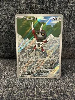 Pokemon Pawniard Illustration Rare Holo 142/086 Sv: Black Bolt EN 2025 - Image 1