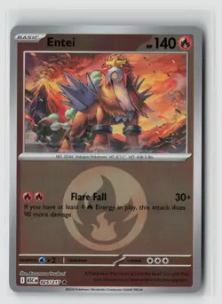 Entei #025/217 Me Ascended Heroes Rare Energy Reverse Holo Pokemon TCG NM - Image 1