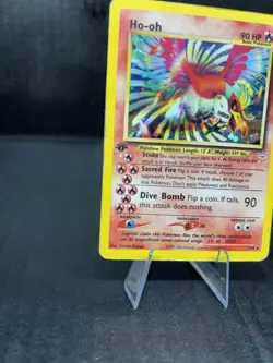 The Pokemon Company Ho-Oh Neo Revelation Holo Rare 1st Ed 07/64 90 HP English - Image 3