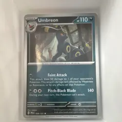 Pokemon Umbreon 059/131 Sv: Prismatic Evolutions Holo Rare Stage 1 110 HP TCG - Image 1