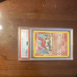 2002 Pokemon TCG Ho-oh Neo Revelation 7/64 Holo Rare German 2002 PSA 7 Unlimited - Image 2