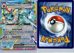 Vaporeon ex 023/131 Prismatic Evolutions Pokemon TCG Holo Double Rare NM - Image 3