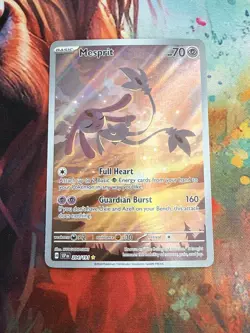 Pokemon Mesprit 204/191 Sv08 Surging Sparks Illustration Rare Holo 70 HP Eng - Image 1