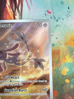 Pokemon Mesprit 204/191 Sv08 Surging Sparks Illustration Rare Holo 70 HP Eng - Image 2