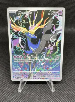 Pokemon Xerneas 091/086 Me04: Chaos Rising Illustration Rare NM Holo - Image 1