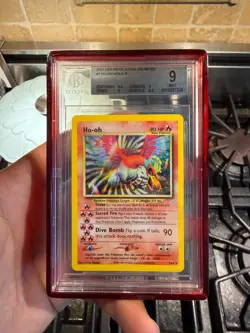 2001 POKEMON NEO REVELATION UNLIMITED HOLO #7 HO-OH BGS 9 - Image 1