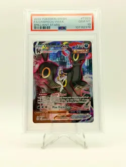 2022 POKEMON BRILLIANT STARS TRAINER GALLERY UMBREON VMAX TG23/TG30 PSA 10 - Image 1