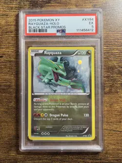 2015 Pokemon XY Black Star Promos Rayquaza Holo XY64 PSA 5 - Image 1