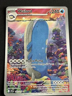 Wailord 162/159 SV09 Journey Together Illustration Rare Full Art Holo 240 HP - Image 1