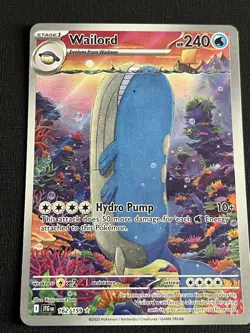 Wailord 162/159 SV09 Journey Together Illustration Rare Full Art Holo 240 HP - Image 3