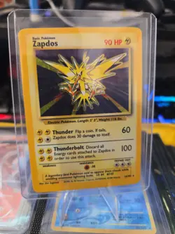 Pokemon TCG Zapdos Base Set 16/102 Holo 1999-2000 Wizards Base Set Copyright... - Image 1