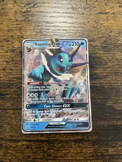 Vaporeon GX SM172 Holo Ultra Rare Black Star Promo Pokemon TCG Card - Image 1