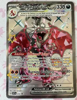 Pokemon TCG Charizard ex SVP 074 Scarlet & Violet Promo Holo Promo 330 HP EN - Image 1